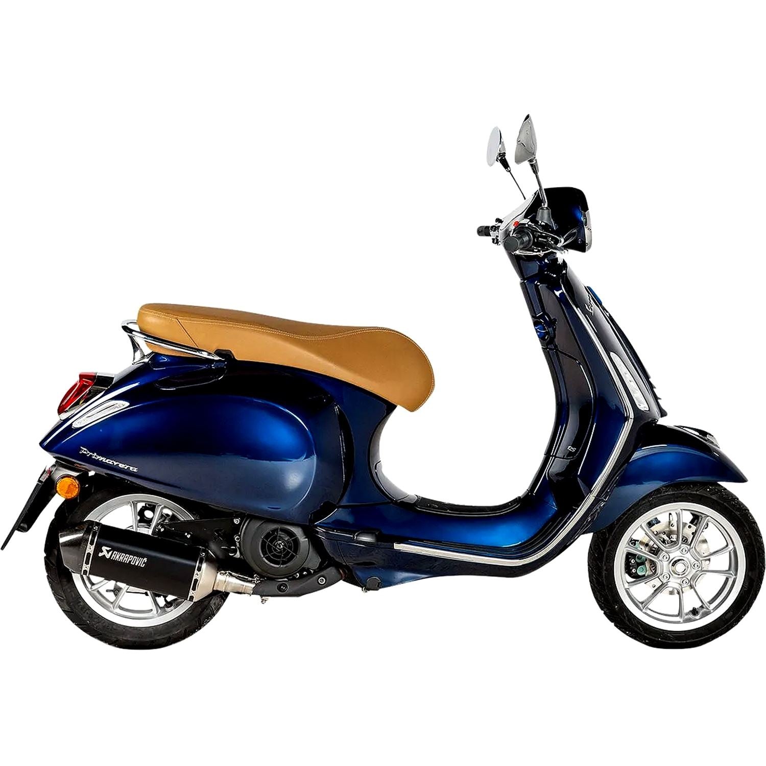 Akrapovic Stainless Steel Black Line Slip On Silencer For Vespa PRIMAVERA 125 IGET ABS 3V 2021-2022